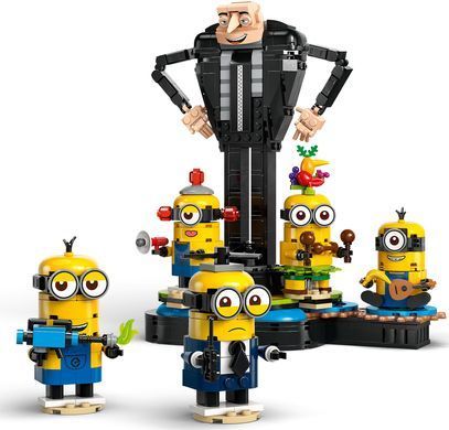 LEGO Конструктор Despicable Me 4 Ґру й посіпаки з кубиків 75582 фото