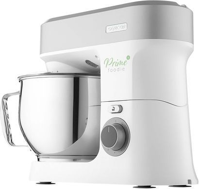 Sencor Кухонная машина 1200Вт, чаша-металл, корпус-пластик, насадок-19, подсветка, белый STM3789SL фото