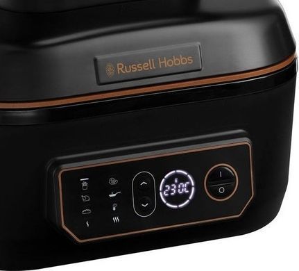 Russell Hobbs Мультипечь SatisFry Air&Grill, 1745Вт, чаша-5.5л, сенсорное управл., алюминий/пластик, черно-оранжевый 26520-56 фото