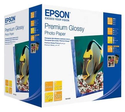 Бумага Epson 100mmx150mm Premium Glossy Photo Paper, 500л. C13S041826 фото