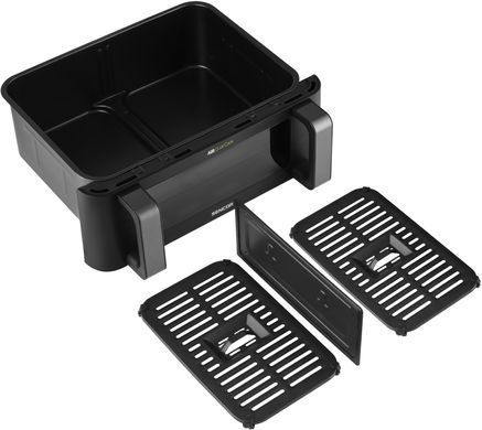 Sencor Мультипіч Sencor Dual Vita Fryer, 2700Вт, чаша-4.5+4.5л, сенсорне керув., 2 чаши, гриль, пластик, чорний SFR9650BK фото