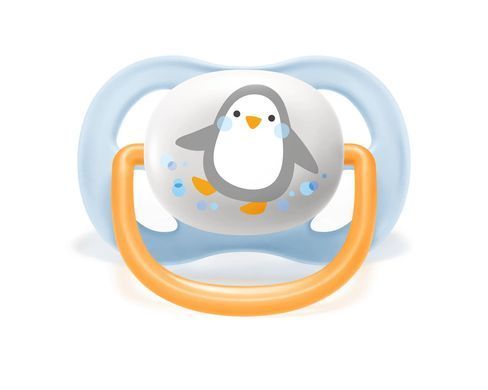 AVENT Пустышка ортодонтическая Ultra Air Animal для мальчиков 0-6 мес 2шт SCF080/05 SCF080/05 фото
