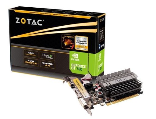 Відеокарта ZOTAC GeForce GT 730 4GB DDR3 ZT-71115-20L фото