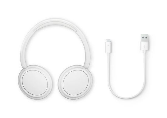 Philips Наушники Over-ear TAH5209 BT 5.3, SBC, Wireless, Mic, Белый TAH5209WT/00 фото