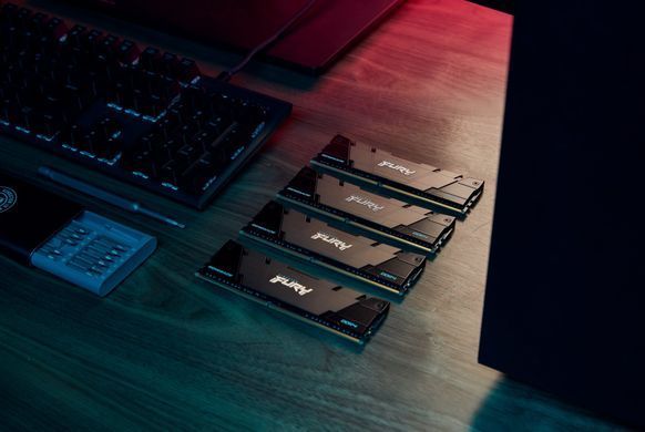Kingston Пам'ять ПК DDR4 8GB 3200 FURY Renegade Чорний KF432C16RB2/8 фото
