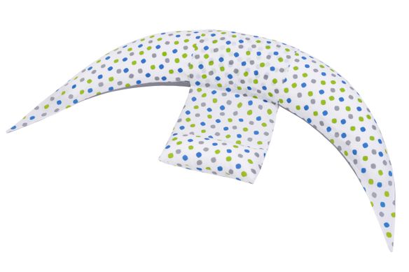 Подушка для беременных и для кормления Nuvita 10 в 1 DreamWizard Белая с точками NV7100DOTS фото
