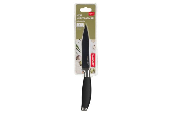 Кухонный нож универсальный Ardesto Gemini, 23 см, длина лезвия 12,7 см,черный, нерж.сталь, пластик AR2134SP фото