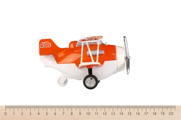 Самолет металический инерционный Same Toy Aircraft оранжевый со светом и музыкой SY8012Ut-1 фото