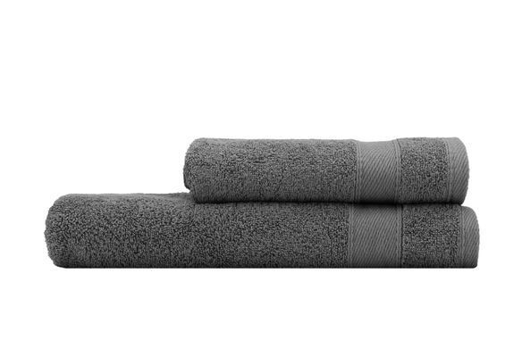 ARDESTO Рушник махровий SuperSoft, графіт, 50х90см, 100% бавовна