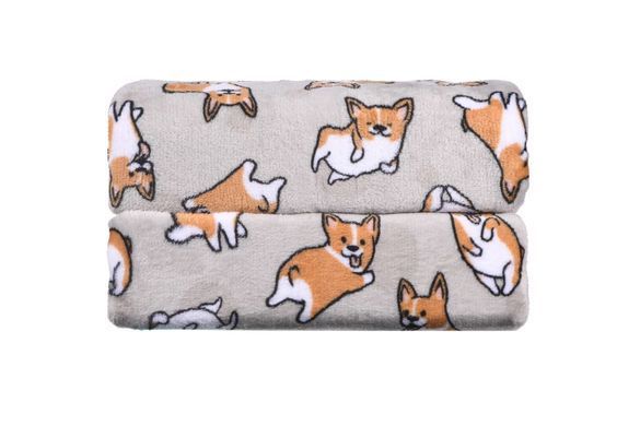 ARDESTO Плед Flannel, 160х200см, коргі, 100% поліестер