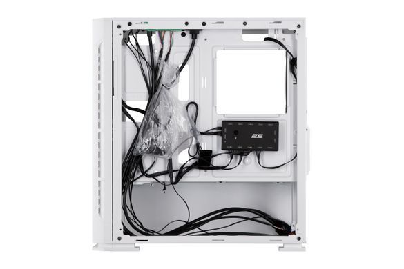 2E Gaming Корпус Calleo GB700W без БЖ 2xUSB3.0, 1xUSB2.0, 4x120мм ARGB, VGA 320мм, LCS ready, контролер з пультом, TG Side Window, mATX, білий 2E-GB700W фото