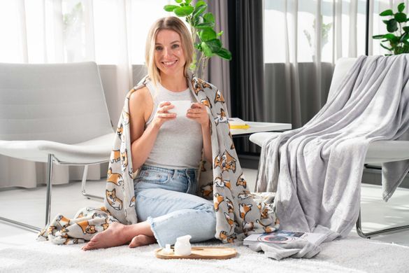 ARDESTO Плед Flannel, 160х200см, коргі, 100% поліестер
