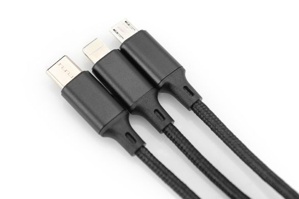 Digitus Кабель 3-in-1 Charger Cable AK-300160-010-S фото