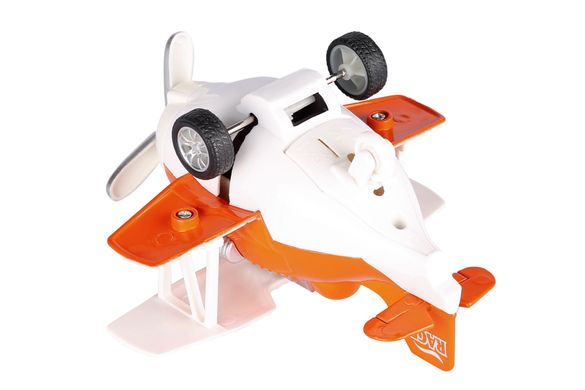Літак металевий інерційний Same Toy Aircraft помаранчевий зі світлом і музикою SY8012Ut-1 фото