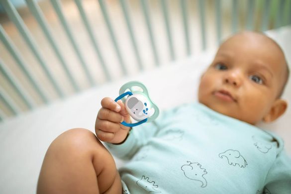AVENT Пустышка ортодонтическая Ultra Air Animal для мальчиков 0-6 мес 2шт SCF080/05 SCF080/05 фото