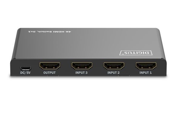 Digitus Відеокомутатор UHD HDMI (INx3 - OUTx1), 4K DS-55331 фото