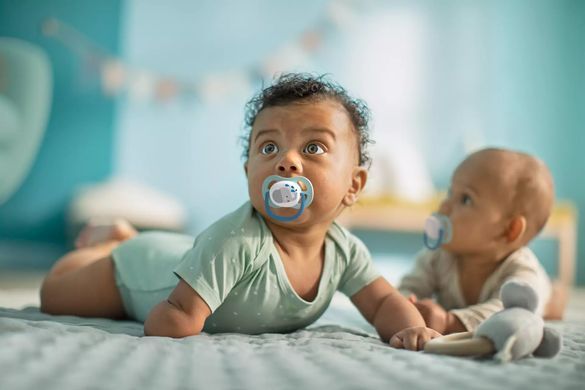 AVENT Пустышка ортодонтическая Ultra Air Animal для мальчиков 0-6 мес 2шт SCF080/05 SCF080/05 фото