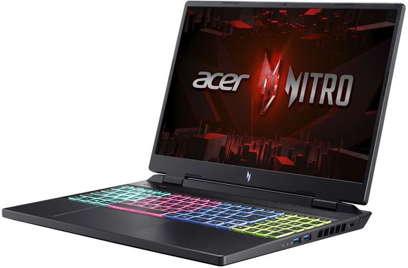 Acer Ноутбук Nitro 16 AN16-51 16" WUXGA IPS, Intel i5-13500H, 16GB, F512GB, NVD4050-6, Lin, чорний NH.QJMEU.004 фото