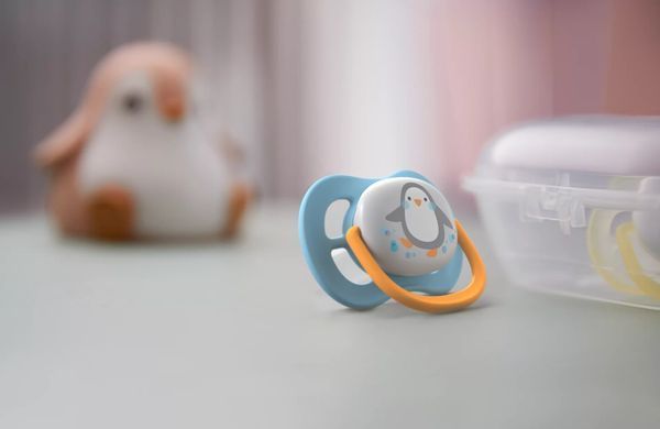 AVENT Пустышка ортодонтическая Ultra Air Animal для мальчиков 0-6 мес 2шт SCF080/05 SCF080/05 фото