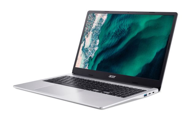 Acer Ноутбук Chromebook CB315-4HT 15" FHD IPS Touch, Intel P N6000, 8GB, F128GB, UMA, ChromeOS, сріблястий NX.KBAEU.002 фото