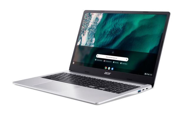 Acer Ноутбук Chromebook CB315-4HT 15" FHD IPS Touch, Intel P N6000, 8GB, F128GB, UMA, ChromeOS, сріблястий NX.KBAEU.002 фото