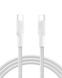 Belkin Кабель USB-C > USB-C заряджання/синхронізації 2м, 240Вт, Type-C, плетений, білий 1 - магазин Coolbaba Toys