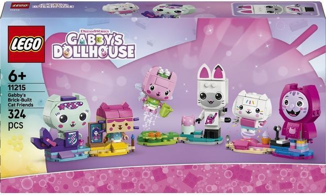 LEGO Конструктор LEGO Gabby's Dollhouse Друзі-коти Ґаббі з кубиків 11215 фото