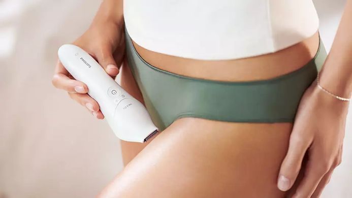 Philips Эпилятор 8000 series дисковый, аккумуляторный, пинцет.-32, влаж.+сух., с подсветкой, насадок-8, белый BRE740/10 фото