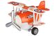 Самолет металический инерционный Same Toy Aircraft оранжевый со светом и музыкой 1 - магазин Coolbaba Toys