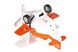 Літак металевий інерційний Same Toy Aircraft помаранчевий зі світлом і музикою 4 - магазин Coolbaba Toys