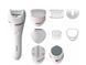 Philips Эпилятор 8000 series дисковый, аккумуляторный, пинцет.-32, влаж.+сух., с подсветкой, насадок-8, белый 1 - магазин Coolbaba Toys