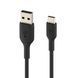 Belkin Кабель USB-A > USB-C заряджання/синхронізації 0.15м, 15Вт, Type-C, PVC, чорний 2 - магазин Coolbaba Toys
