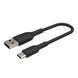 Belkin Кабель USB-A > USB-C заряджання/синхронізації 0.15м, 15Вт, Type-C, PVC, чорний 6 - магазин Coolbaba Toys