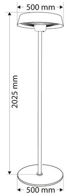 Инфракрасный обогреватель Neo Tools, напольный, 2000Вт, высота 2.1м, 50х50х20.2см, IP34 90-036 фото