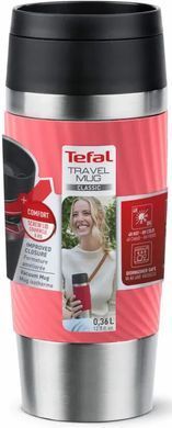 Tefal Термочашка Travel Mug Classic Twist, 0.36л, нержавеющая сталь, коралловый N2024410 фото