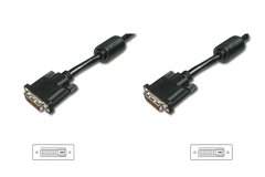 Кабель Digitus DVI-D dual link (AM/AM) 3m, black AK-320101-030-S фото
