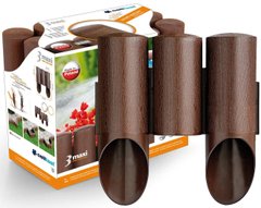 Газонна огорожа Cellfast 3 MAXI, 2.1м, 10 секцій по 210 мм, коричневий - купити в інтернет-магазині Coolbaba Toys