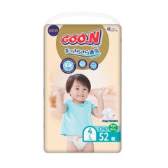 Підгузки GOO.N Premium Soft для дітей 9-14 кг (розмір 4(L), на липучках, унісекс, 52 шт) 863225 фото