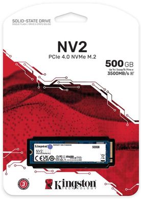 Накопитель SSD Kingston M.2 500GB PCIe 4.0 NV2 SNV2S/500G фото