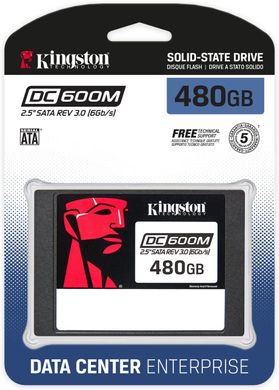 Накопичувач SSD Kingston 2.5" 480GB SATA DC600M SEDC600M/480G фото