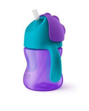 AVENT ЧАШКА З ТРУБОЧКОЮ 210МЛ, 9МІС+, ДЛЯ ДІВЧАТ SCF796/02 фото