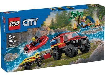 LEGO Конструктор City Пожежний позашляховик з рятувальним човном 60412 фото