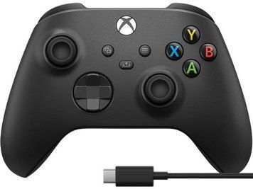 Microsoft Геймпад Xbox BT, Carbon Black (USB cable) 1V8-00002 фото