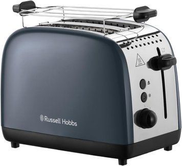 Russell Hobbs Тостер Colours Plus, 1600Вт, нержавейка, подогрев,разморозка, серый 26552-56 фото