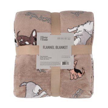 ARDESTO Плед Ardesto Flannel 160х200см, 100% поліестер, песики в окулярах