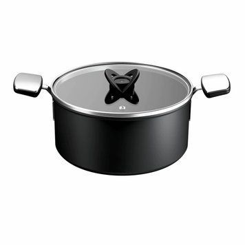 Tefal Каструля Tefal Excellence+, з кришкою, 24см, , алюміній, скло, бакеліт, чорний G3284653 фото
