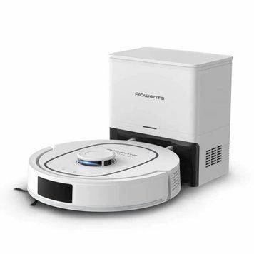 Rowenta Робот-пилосос Rowenta миючий X-PLORER Serie 380+, 8000ПаВт, h=9.5см, 0.28л, конт пил -0.22л, автон. робота до 120хв, білий RR89U7E0 фото