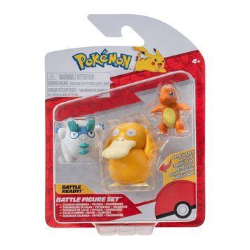 Набір ігрових фігурок POKEMON W19 - ЧАРМАНДЕР, ГАЛАРСЬКИЙ ДАРУМАКА, ПСАЙДАК PKW3598 фото