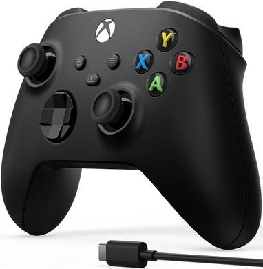 Microsoft Геймпад Xbox BT, Carbon Black (USB cable) 1V8-00002 фото
