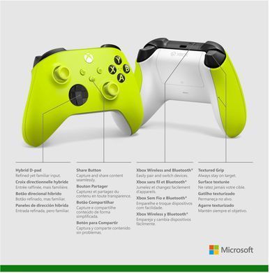 Microsoft Геймпад Xbox BT, жовтий QAU-00022 фото
